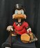 Disney Scrooge Mc Duck with walking stick 52cm Tall Statue - Dagobert Duck with Suitcase very rare 