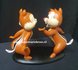 Chip & Dale Chatting 18cm High - Knabbel en Babbel - Chipmunks - Walt Disney Cartoon Comic 