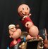 Popeye en Olive Cd holder - King Features Syndicate Popeye & Olive on Spinach Cartoon Comic Figurine 