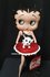 Betty Boop Black Glitter Dress & Red pillow Box New & Boxed Collectible Figurine - betty boop zwarte Glitter en rood ku