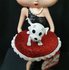 Betty Boop Black Glitter Dress & Red pillow Box New & Boxed Collectible Figurine 