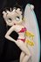 Betty Surfer Girl 2 Ft High - BettyBoop with Surf Board Figurine - BB Decoration statue Used Boxed