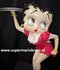 Betty Boop Red Dress Waitress 2 Ft High Betty Boop Serveerster - Polyresin 