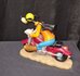 Goofy on MotorBike - Walt Disney Goofy Motorbike 23cm Cartoon Comic Figur Boxed