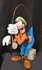 Goofy Fishing 45cm - Walt Disney Goofy viissen Cartoon comic Big statue Rare Used 