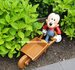 walt disney mickey mouse with wheelbarrow statue