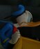 Disney Donald Duck in geel autotje beeldje  - Disney Donald Duck Driving angry In yellow Car Figurine Boxed