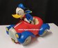 Donald duck driving angry in car