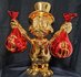 Scrooge Mc Duck with Money Bag Chromed Replica Pop Art Cartoon Sculpture 40cm