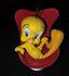 Tweety Relaxing in Red Chair demons Merveille rare vintage Figur