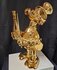 Scrooge Mc Duck with Champagne bottle Chromed Gold Replica Pop Art Scu