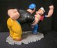 Popeye Brutus Fighting Retired Cartoon Comic Resin Sculpture 19x27cm Boxed_9