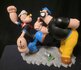 Popeye Brutus Fighting Retired Cartoon Comic Resin Sculpture 19x27cm Boxed_9