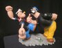 Popeye Brutus Fighting Retired Cartoon Comic Resin Sculpture 19x27cm Boxed_9
