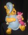 Sleeping Winnie the Pooh with Piglet Walt Disney Cartoon Comic Collectible Big Fig 