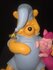 Sleeping Winnie the Pooh with Piglet Walt Disney Cartoon Comic Collectible Big Fig Box