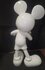 Mickey with Heart Love White 80cm Pop Art Culture Bicolor Cartoon Big Fig Statue