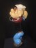 Popeye Golfer Vintage Polyester Rare Cartoon Comic Statue 42cm high Box