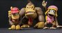Donkey Diddy and Dixy Kong Pvc  Action Figure Game Toy