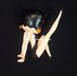 Betty Boop Leg Up Bllack Glitter new in Box - Betty Boop Leg Up Dekoratiebeeldje Nieuw