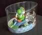 Yoshi Pull Back Kart Figurine  -  Pvc Pull back cart 12 x 9 cm groot